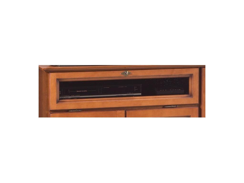 Meuble TV 3 portes, 46,5 cm, marron