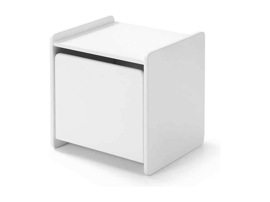 Lit, 90 x 200 cm, blanc