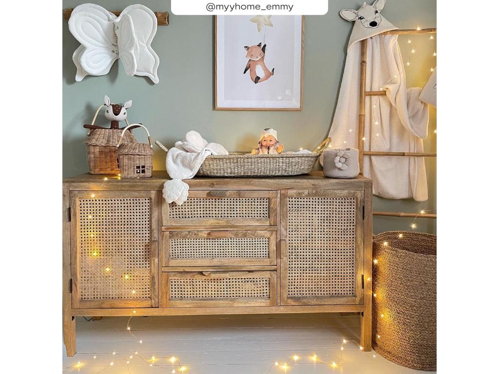 Buffet à 2 portes, marron