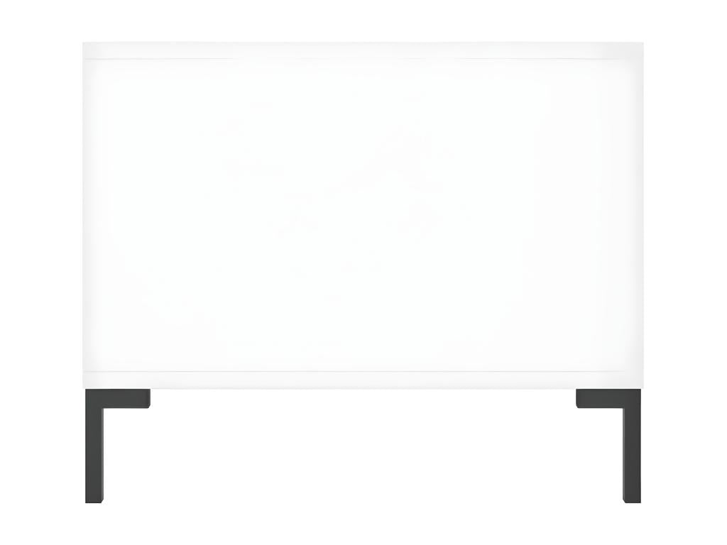 Table basse en bois composite, 90 x 50 x 40 cm, blanche