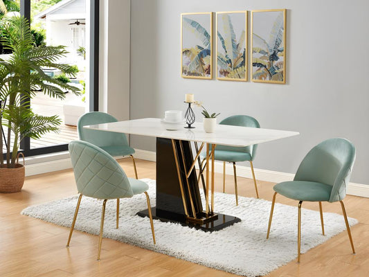 Meubles d'intérieur en velours, verts