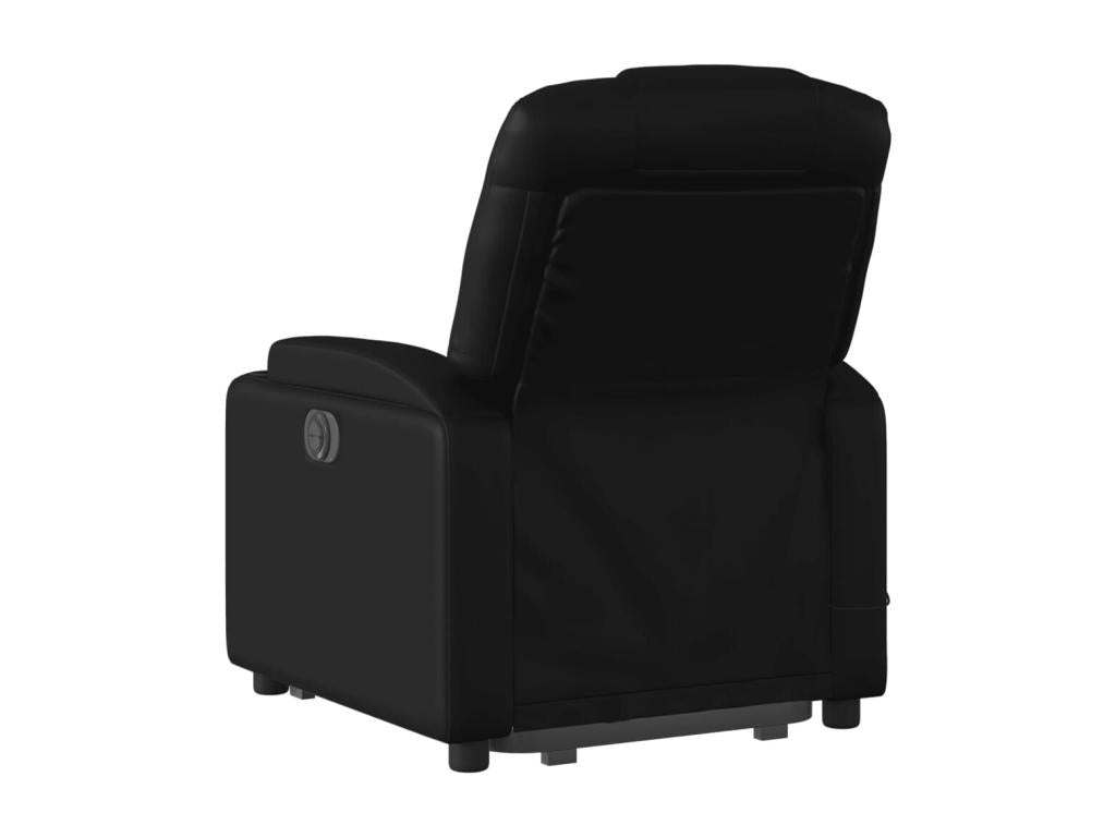 Fauteuil d'appoint en cuir noir