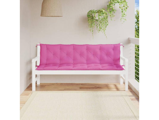 Banc en tissu 2 pièces avec coussins
