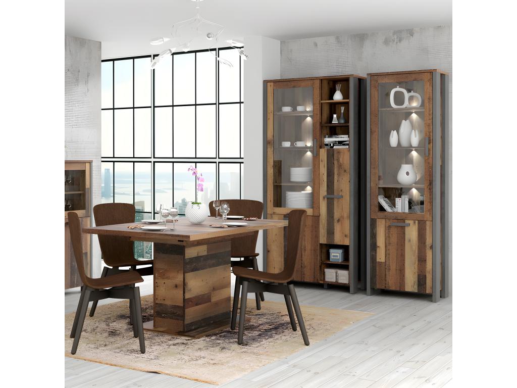 Meubles de maison à 3 portes, marron