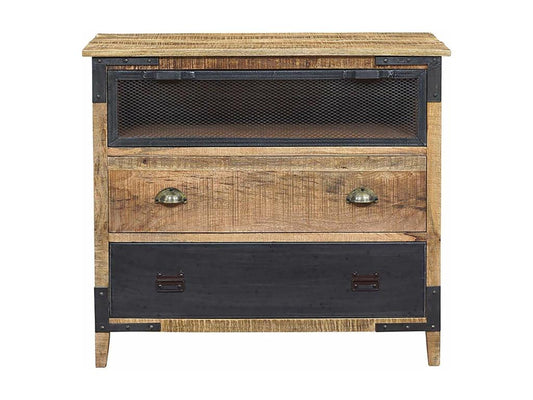 Commode en métal, naturel