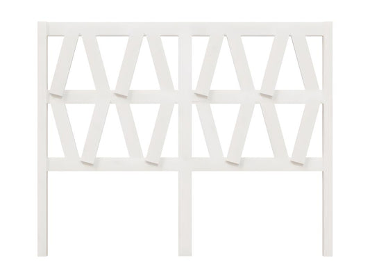 Lit en bois massif, 166 x 4 x 100 cm, blanc