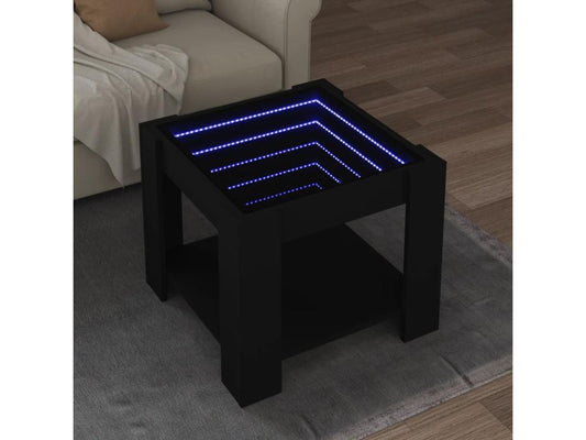 Table basse en bois composite, 53 x 53 x 45 cm, noire