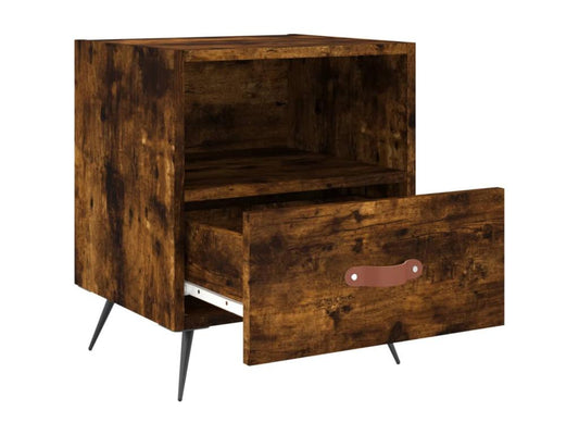 Table en bois effet chêne, 40 x 35 x 47,5 cm, naturel