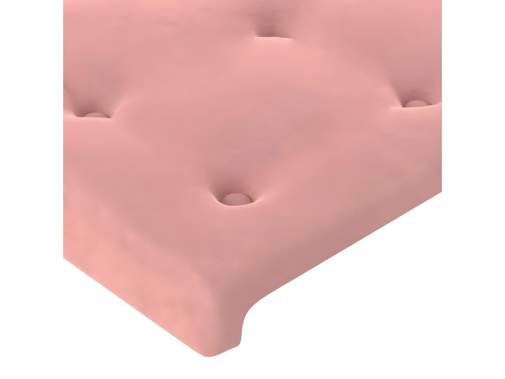 Lit en velours, 160 x 5 x 118 cm