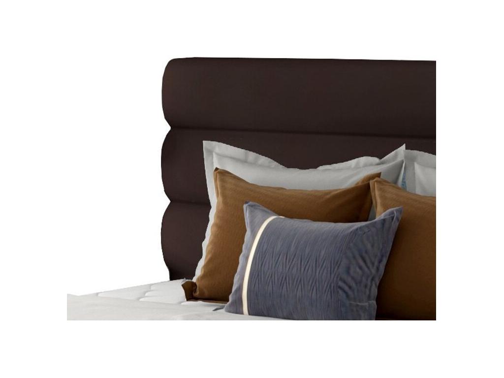 Lit en cuir, 180 x 200 cm, marron