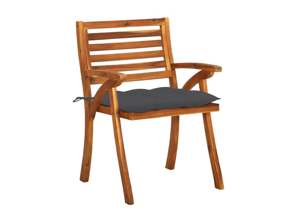 Ensemble de mobilier de jardin 8 pièces avec coussins, gris