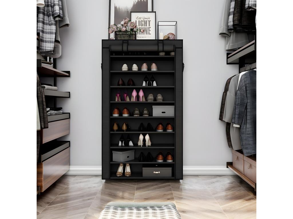 Armoire en fer, 160 cm, noire