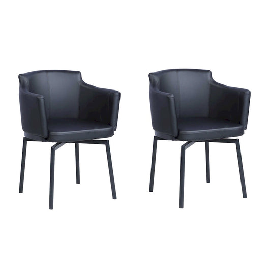 Fauteuil Somette Modern Club avec accoudoirs et mécanisme pivotant à mémoire, lot de 2