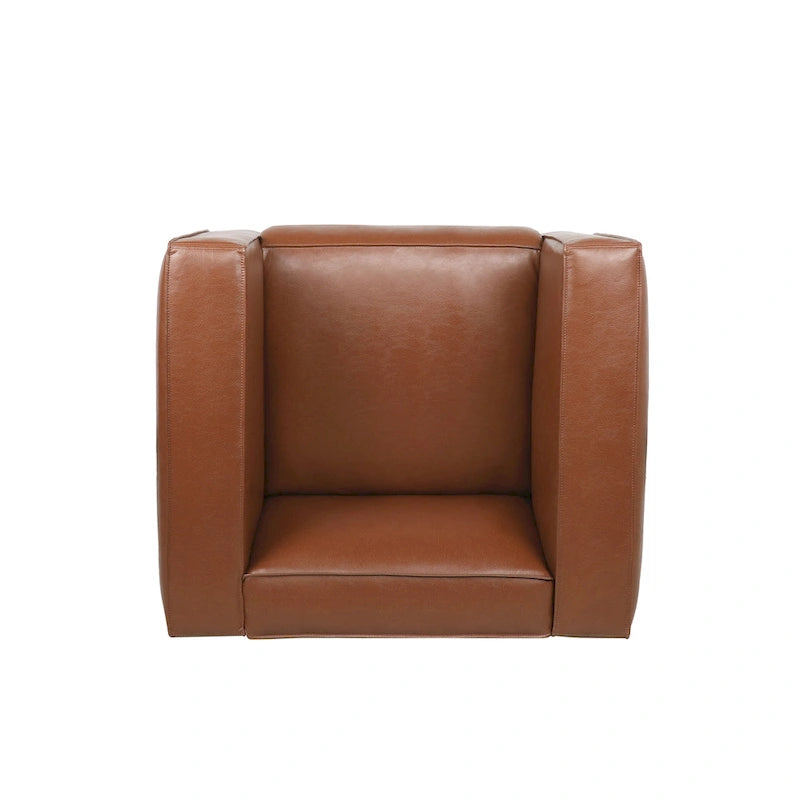 Fauteuil club Goyette en similicuir de Christopher Knight Home