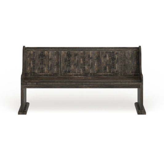 Banc de salle à manger en bois vieilli The Gray Barn Brees