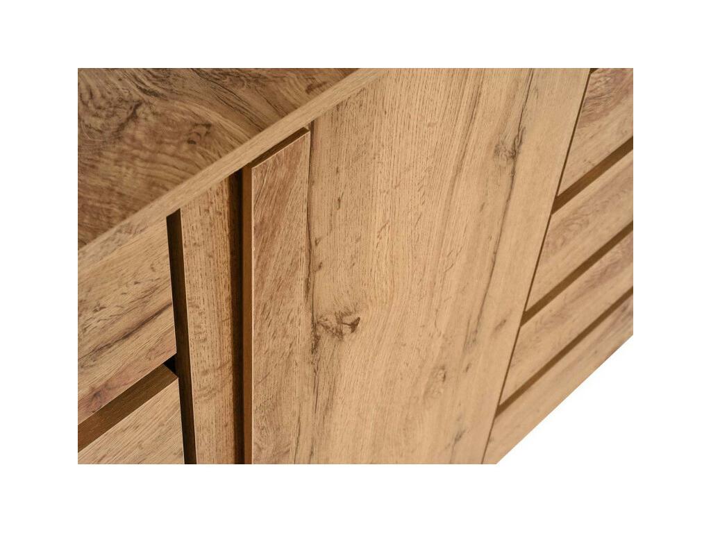 Armoire 3 portes, 88 x 120 x 34 cm, marron