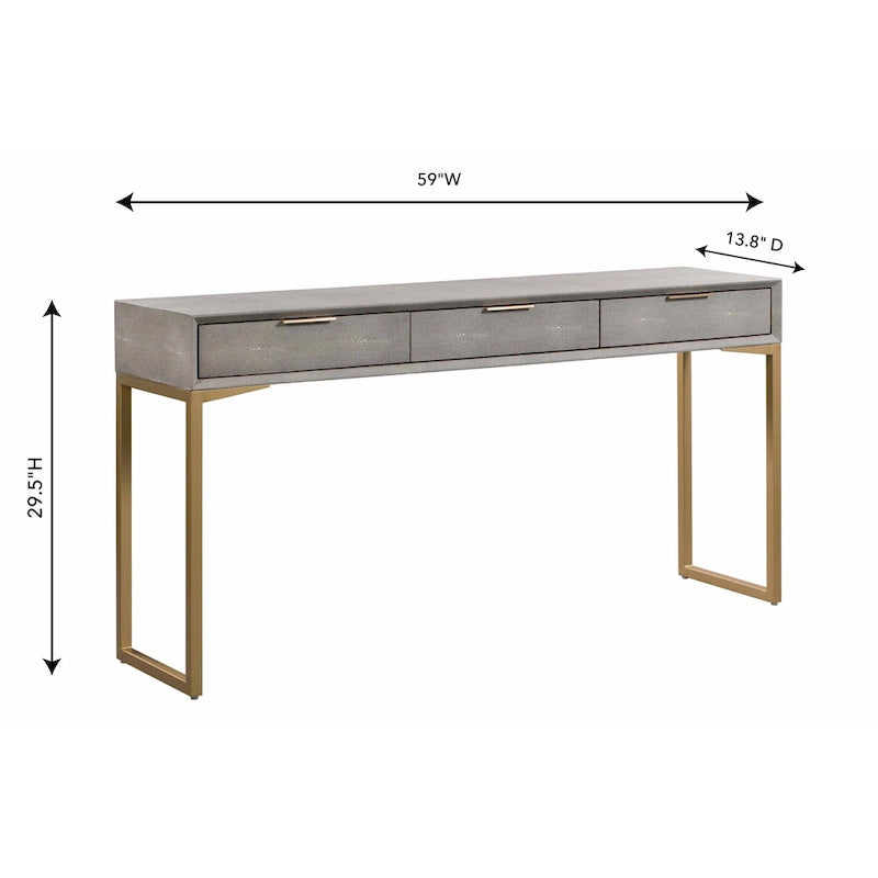 Console en galuchat Pesce