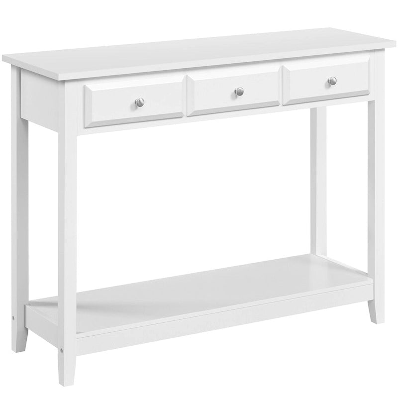 Console Yaheetech à 3 tiroirs avec étagère de rangement