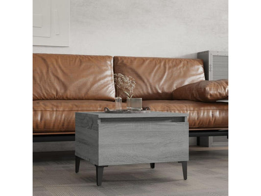 Table d'appoint en bois composite, 50 x 46 x 35 cm, grise