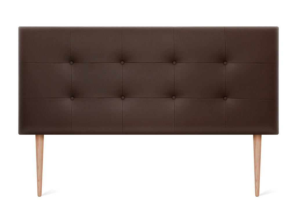 Lit en cuir, 160 x 115 cm, marron