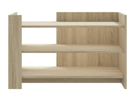 Table basse en bois effet chêne, 80 x 50 x 50 cm, marron