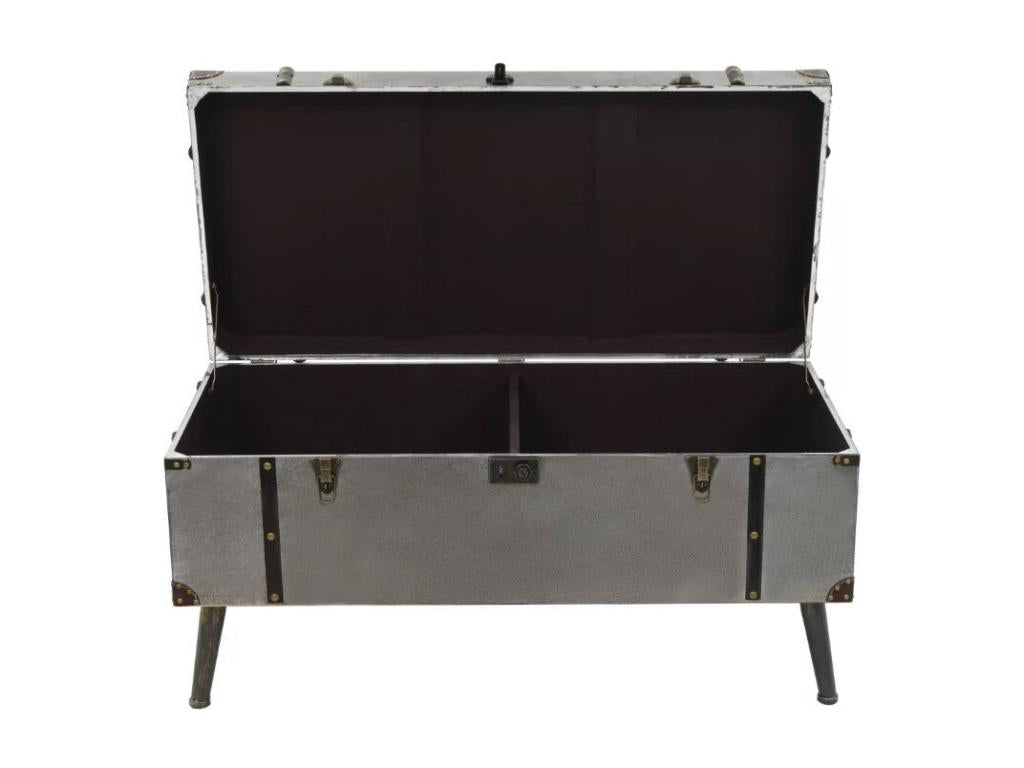 Table basse en métal gris