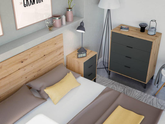 Table en bois effet chêne, 160 x 2 cm