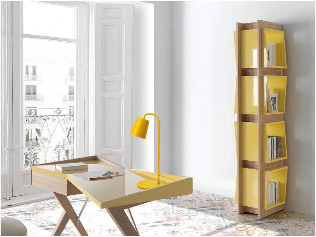 Étagère en bois effet chêne, blanche