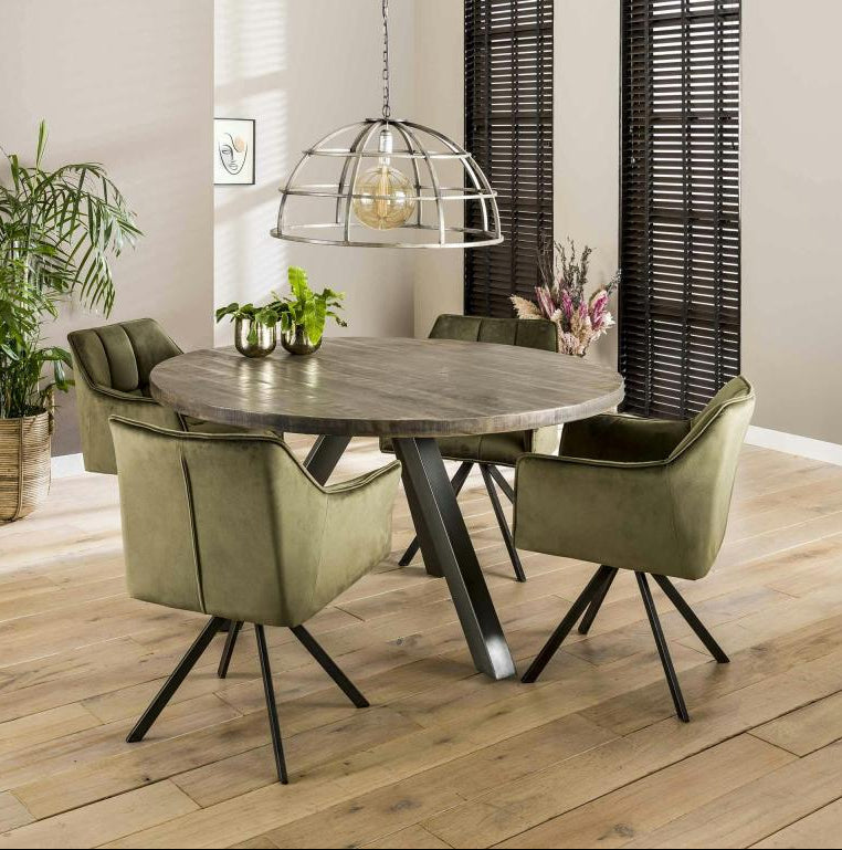 Fauteuil d'appoint en velours vert