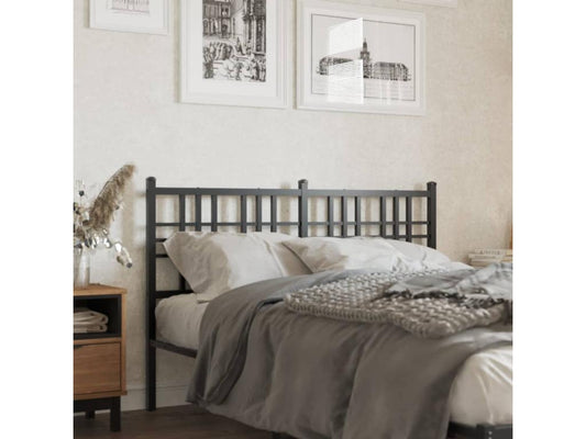 Lit en métal, 120 cm, noir