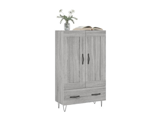 Buffet en bois d'ingénierie, 69,5 x 31 x 115 cm, gris