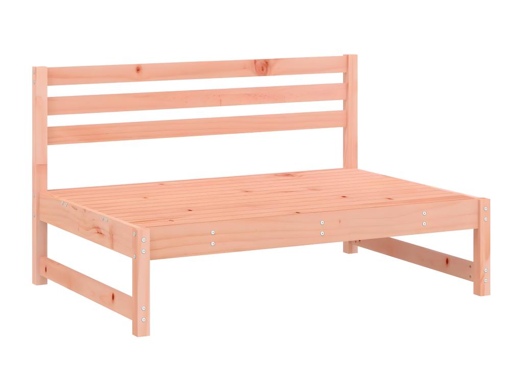 Ensemble de mobilier de jardin 4 pièces en bois massif, marron