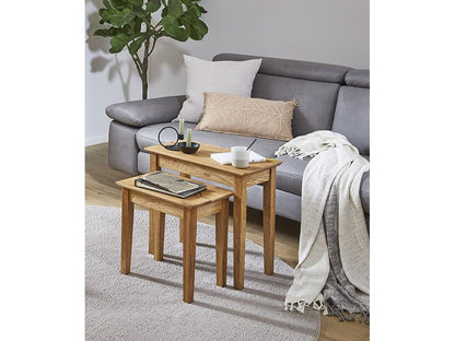 Table d'appoint en bois massif, 42 cm, naturelle