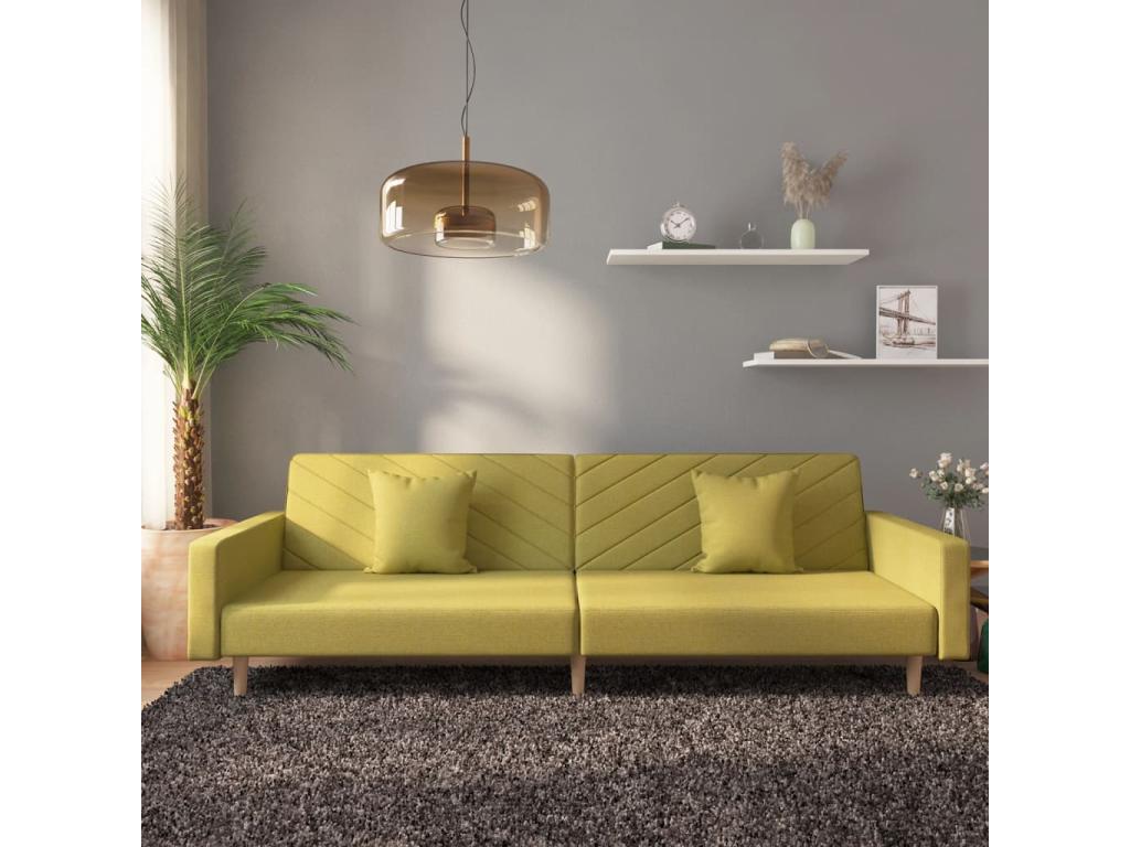 Canapé en tissu vert