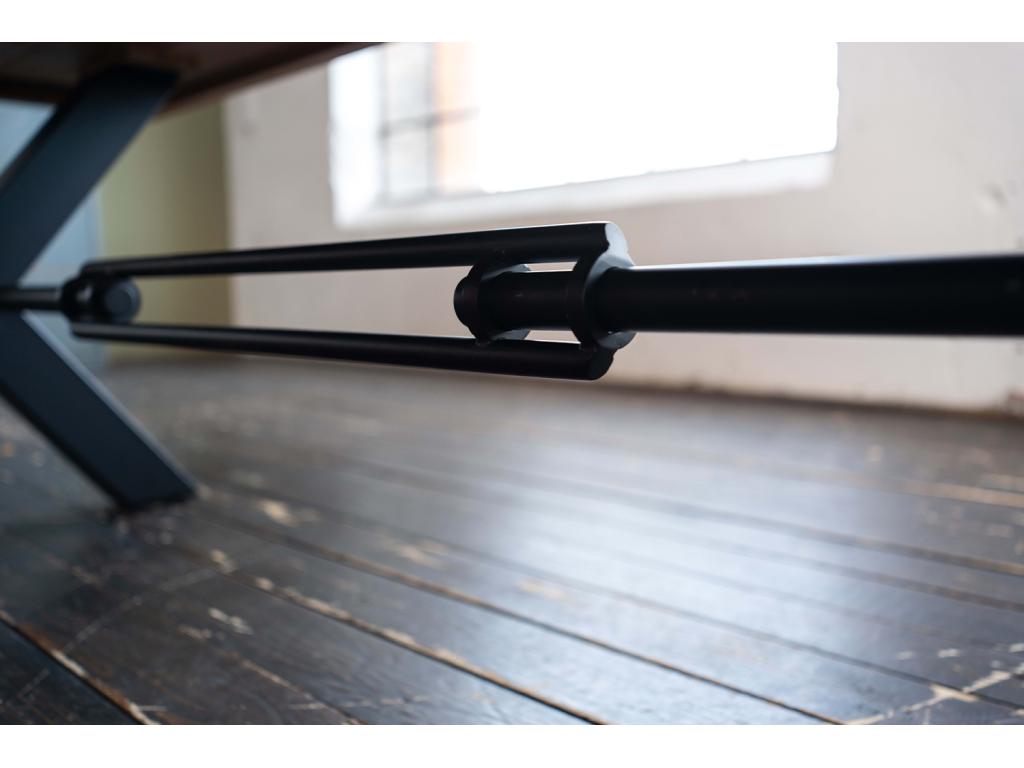 Table, 240 x 100 cm, marron