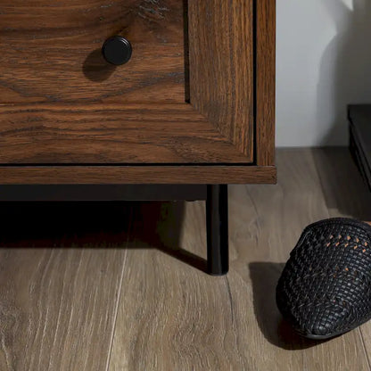 Table de chevet moderne Middlebrook à 2 tiroirs avec port USB, lot de 2