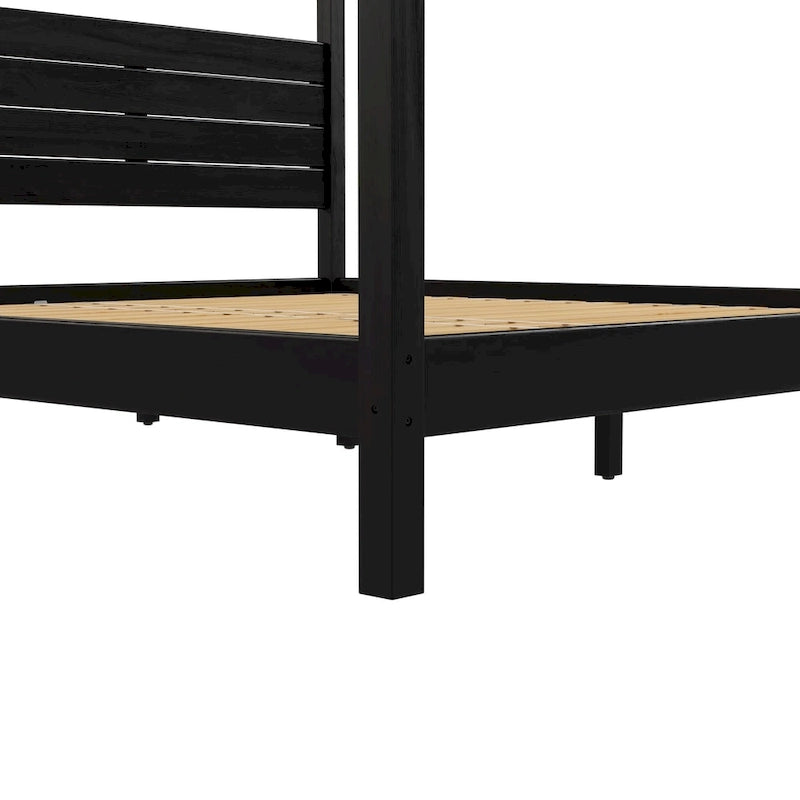 Cadre de lit king à baldaquin minimaliste Middlebrook Designs