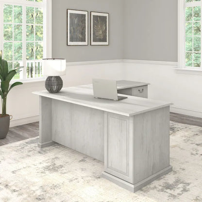 Bureau d'ordinateur en forme de L Saratoga de Bush Furniture avec tiroirs