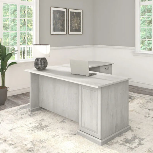 Bureau d'ordinateur en forme de L Saratoga de Bush Furniture avec tiroirs