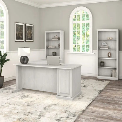 Bureau d'ordinateur en forme de L Saratoga de Bush Furniture avec tiroirs
