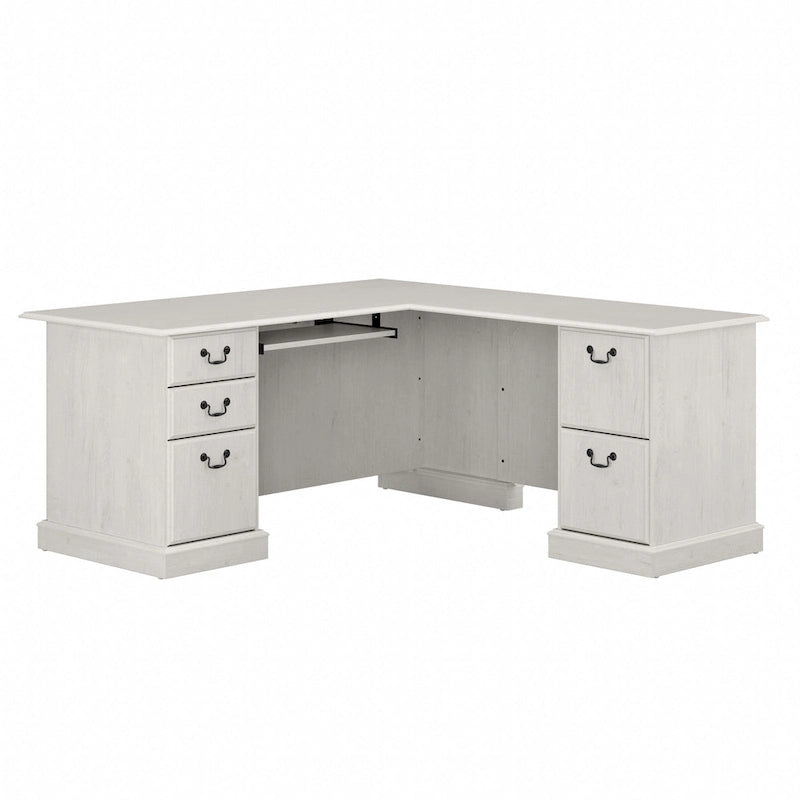 Bureau d'ordinateur en forme de L Saratoga de Bush Furniture avec tiroirs