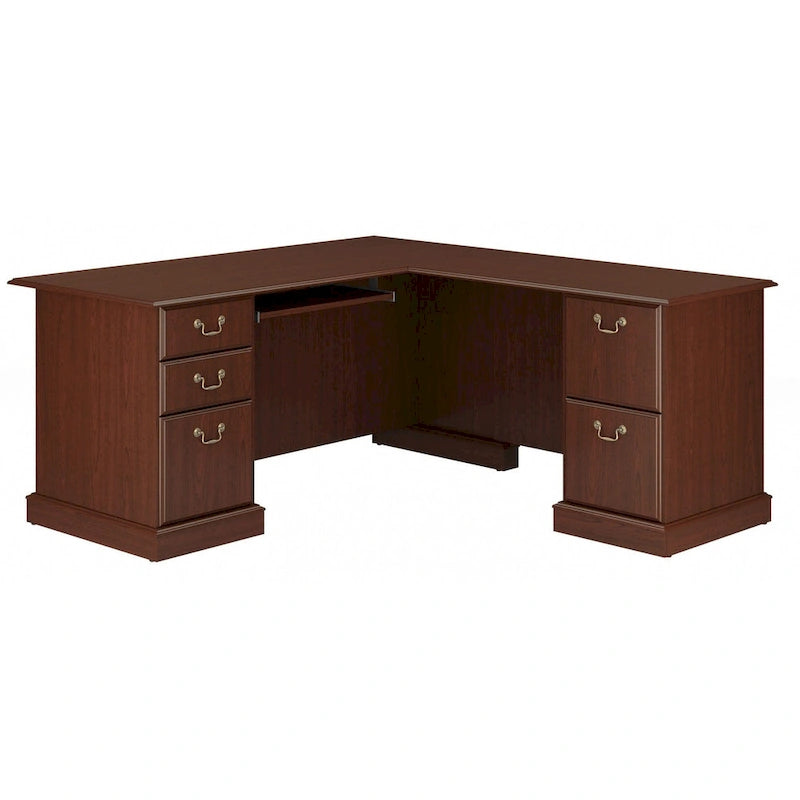Bureau d'ordinateur en forme de L Saratoga de Bush Furniture avec tiroirs