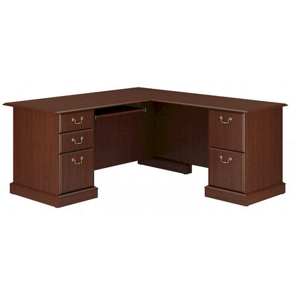 Bureau d'ordinateur en forme de L Saratoga de Bush Furniture avec tiroirs