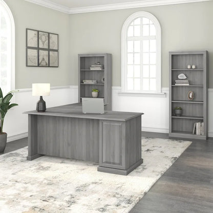Bureau d'ordinateur en forme de L Saratoga de Bush Furniture avec tiroirs