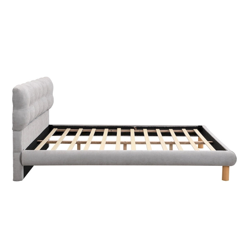 Lit plateforme rembourré en boucle Christopher Knight Home, tailles double/queen/king