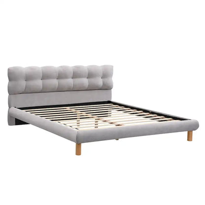 Lit plateforme rembourré en boucle Christopher Knight Home, tailles double/queen/king