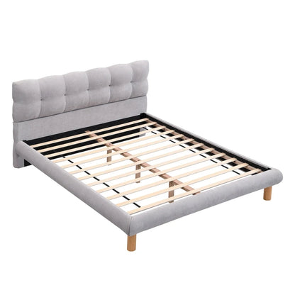 Lit plateforme rembourré en boucle Christopher Knight Home, tailles double/queen/king