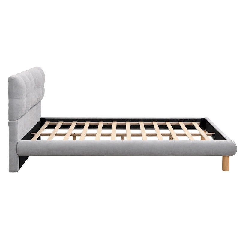 Lit plateforme rembourré en boucle Christopher Knight Home, tailles double/queen/king