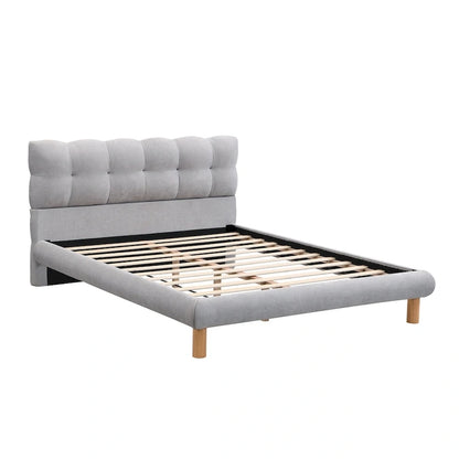 Lit plateforme rembourré en boucle Christopher Knight Home, tailles double/queen/king