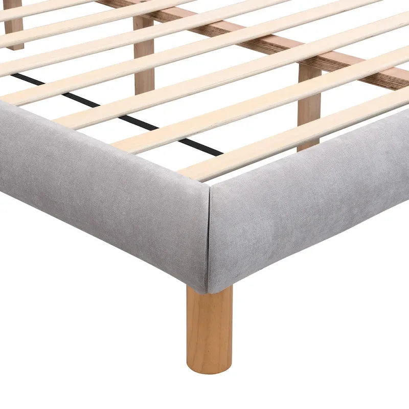 Lit plateforme rembourré en boucle Christopher Knight Home, tailles double/queen/king